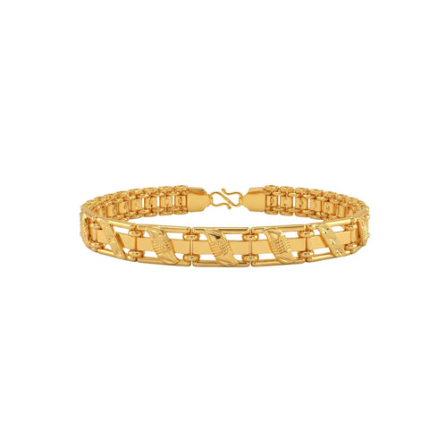 Modern Interlocking Gold Bracelet