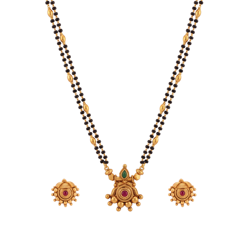 Gemstone Pendant Gold Mangalsutra