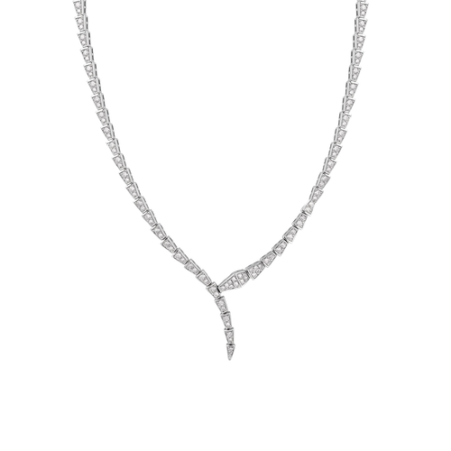 Unchained: Serpentine Statement Necklace in 925 Sterling Silver
