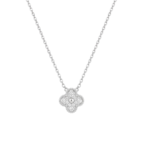 Cherie: Clover Pendant Necklace in 925 Sterling Silver