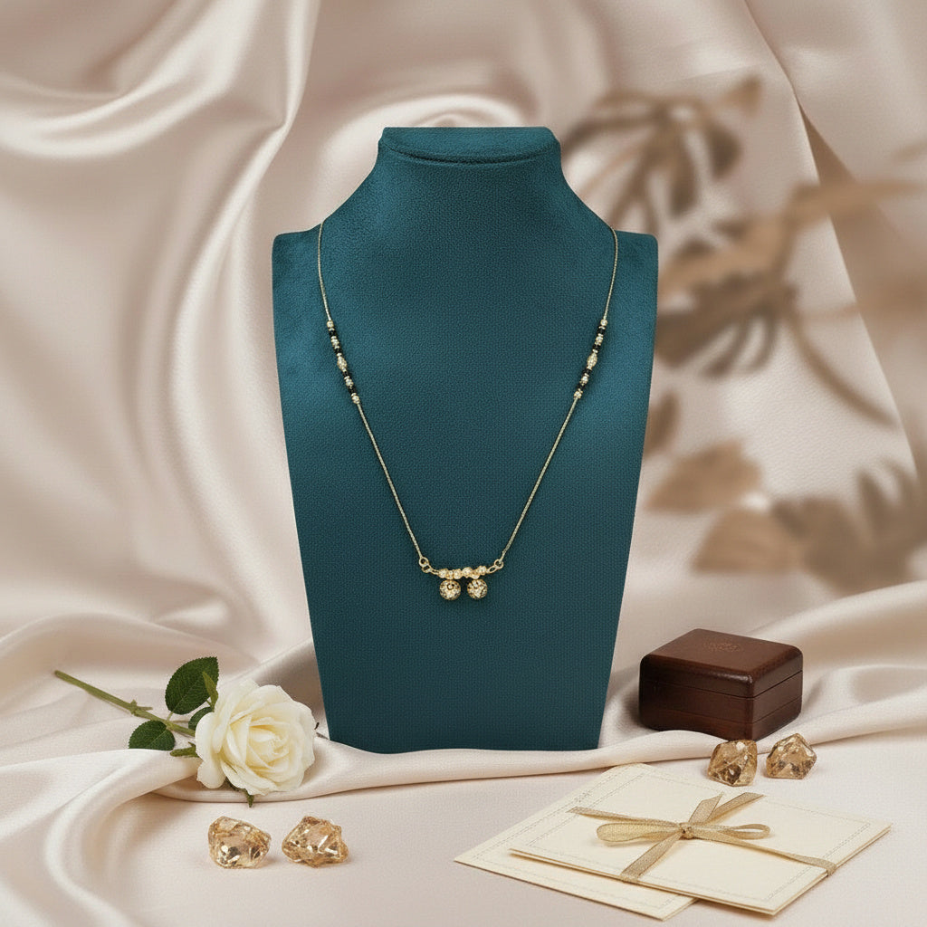 Ritvaa Sleek Aura - Eternal Twin Domes - Ritvaa SmartGold Jewellery