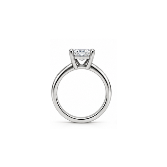 Verity: Princess-Cut Solitaire Lab-Grown Diamond Ring in 925 Sterling Silver