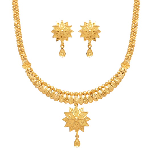 Ritvaa Floral Tapestry Necklace Set