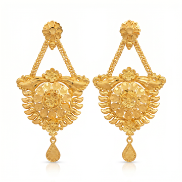 Ritvaa Multi-Layer Chain Earrings