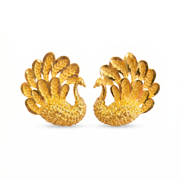 Ritvaa Feather Drop Earrings