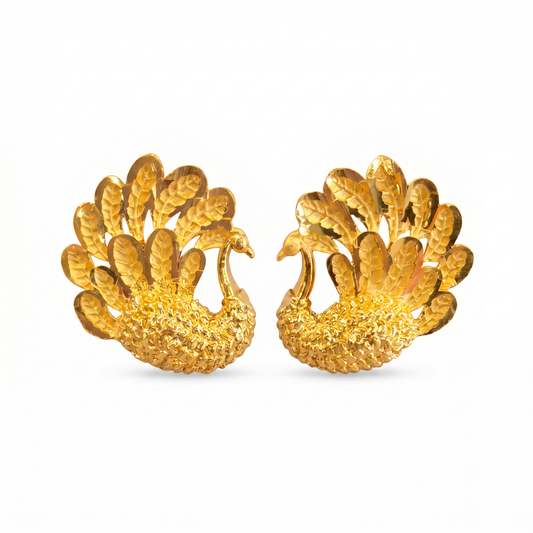 Ritvaa Feather Drop Earrings
