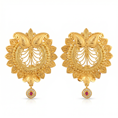 Ritvaa Decorative Filigree Earrings