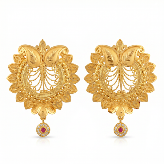 Ritvaa Decorative Filigree Earrings