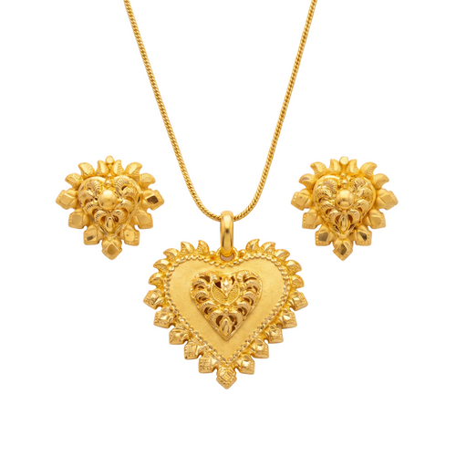 Ritvaa Glam Party Wear Pendant Set