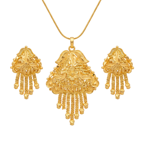 Ritvaa Vintage Baroque Pendant Set