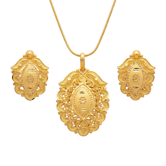 Ritvaa Sunburst Radiance Pendant Set