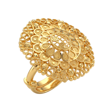 Ritvaa Luxury Sparkle Statement Ring