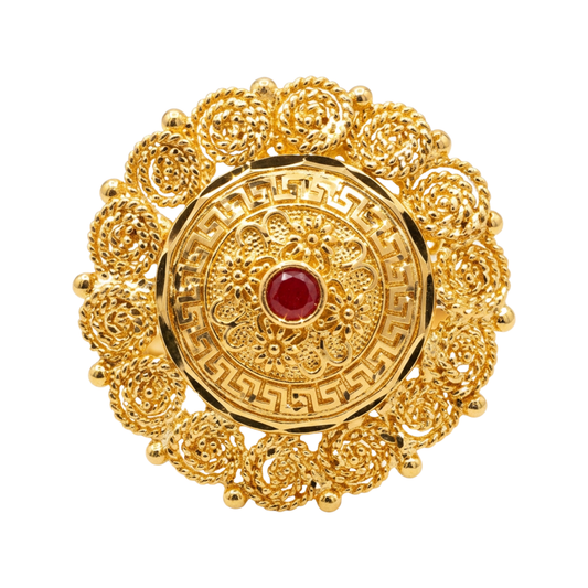 Ritvaa Rajwadi Kundan Chakra Ring