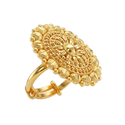 Ritvaa Classic Round Accent Ring