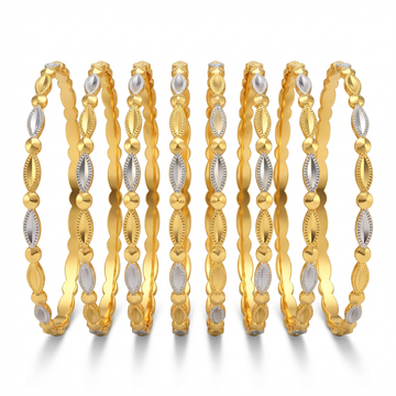 Ritvaa Lehriya Bangles (8 pcs)