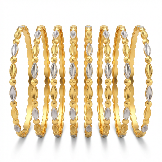 Ritvaa Lehriya Bangles (8 pcs)