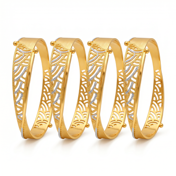 Ritvaa Morpankh Bangles 4 pcs