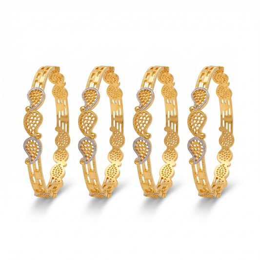 Ritvaa Kairi-Boota Bangles 4 pcs