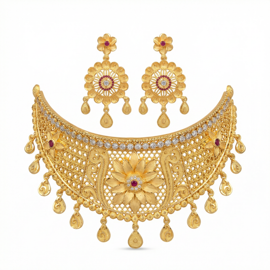 Ritvaa Paithani Grace Choker Set