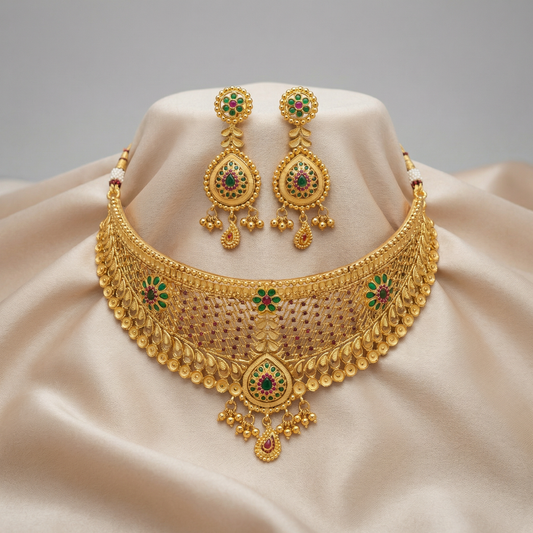 Ritvaa Imperial Petal Choker Set