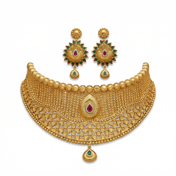 Ritvaa Heritage Kundan Bloom Choker Set