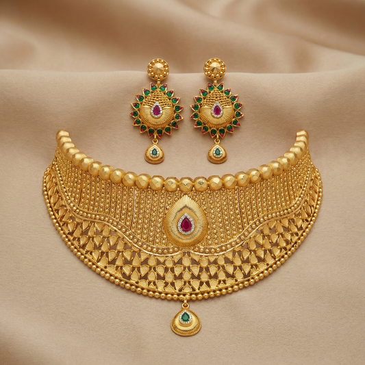Ritvaa Heritage Kundan Bloom Choker Set
