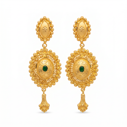 Ritvaa Modern Minimal Gold Hoop Earrings