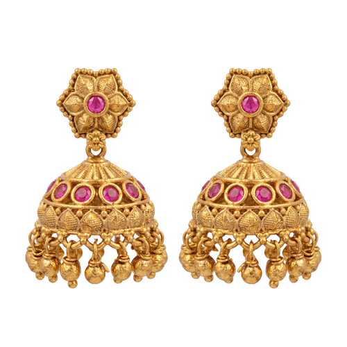 Ritvaa Traditional Dome Jhumka Earrings