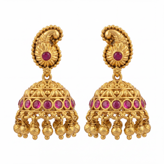 Ritvaa Antique Mango Garland Earrings