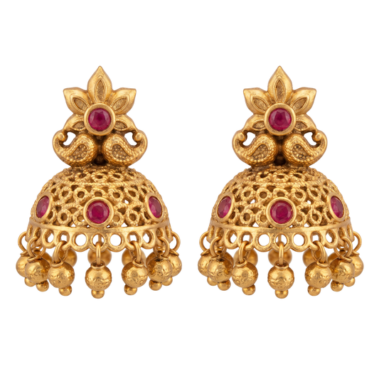 Ritvaa Royal Mandala Drop Earrings