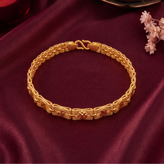 Ritvaa Bold Link Statement Bracelet