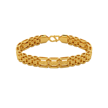 Geometric Chain Gold Bracelet