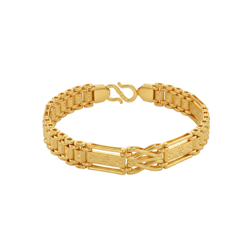 Floral Accent Gold Bracelet
