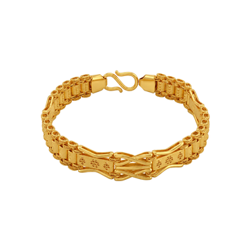 Intricate Link Gold Bracelet