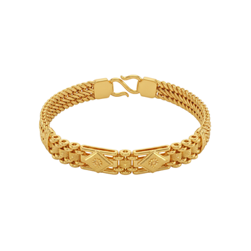 Textured Link Gold Bracelet