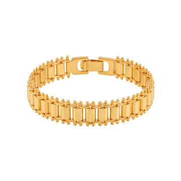 Industrial-Style Gold Bike Chain Bracelet
