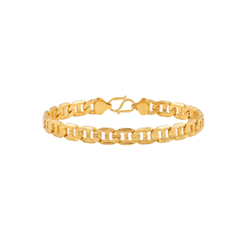 Classic Gold Anchor Link Statement Bracelet