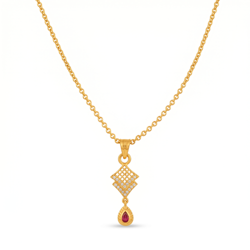 The Vrushti Ruby Pendant