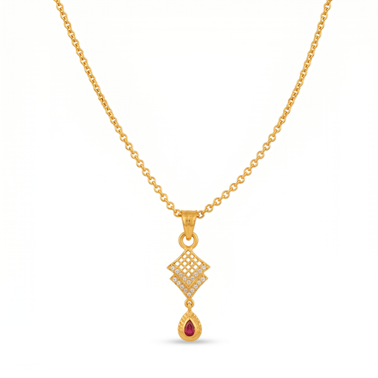 The Vrushti Ruby Pendant