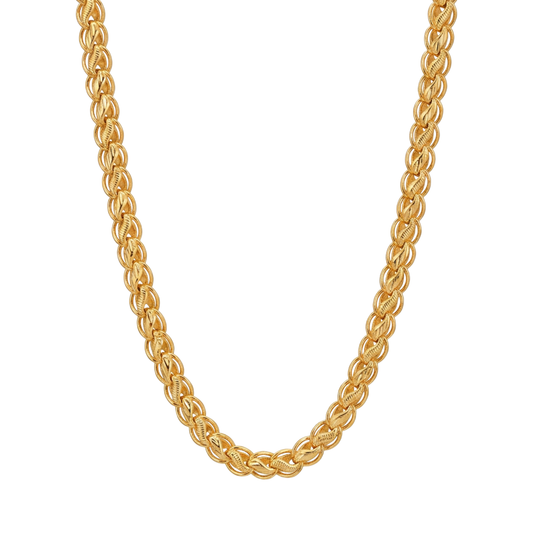Vayu Chain: Textured Double Rope Chain
