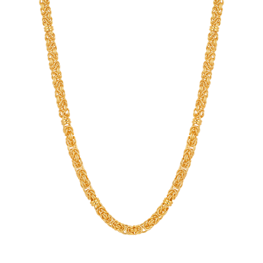 Spanda Interwoven Chain 24K Gold-Layered Necklace