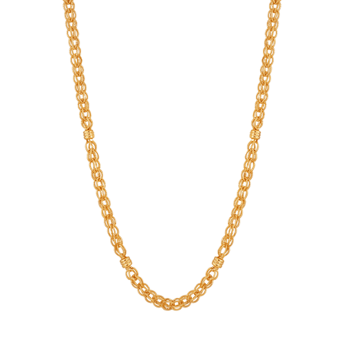 Intricate Woven Gold Chain