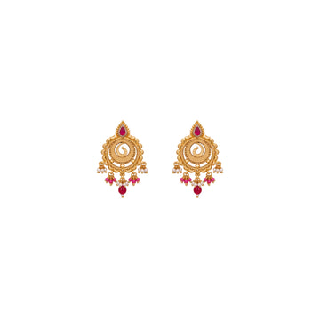 Chandrikaa Traditional Pearl Drop Earrings