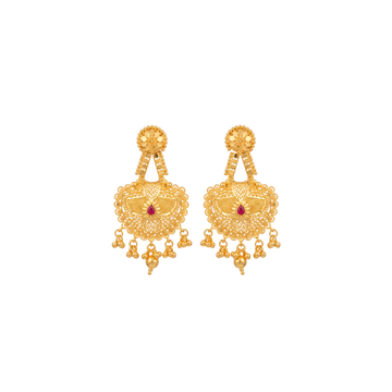 Traditional Gold Drop Earrings