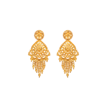 Detailed Gold Festive Earrings