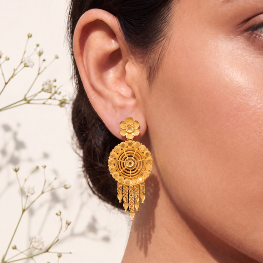 Classic Gold Dangler Earrings