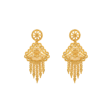 Elegant Gold Dangle Earrings