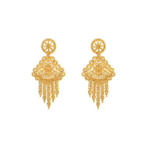 Elegant Gold Dangle Earrings