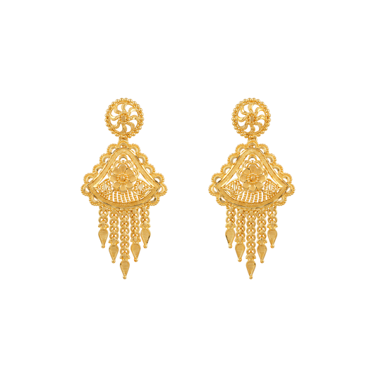 Elegant Gold Dangle Earrings