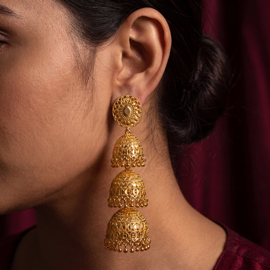 Trayika Jhumkas